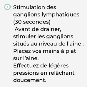 Auto-massage pour le drainage lymphatique